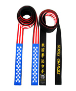 USA Flag Belt with Embroidery on Back